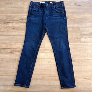 Anthropologie Dark Blue Skinny Jeans